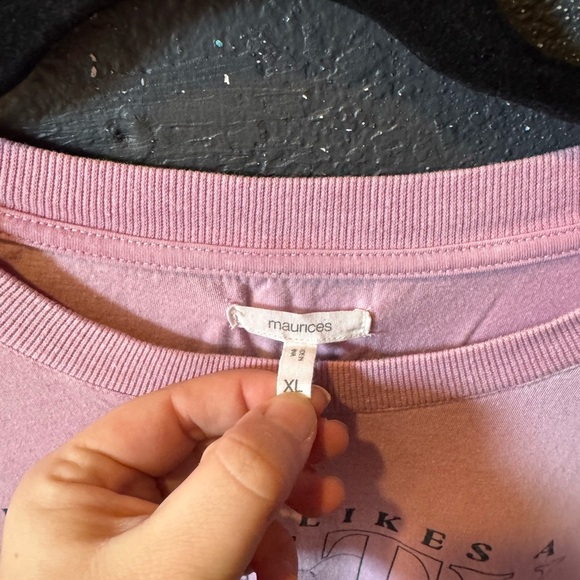 Women’s Maurices Pink Island Graphic Tee Size XL - Picture 3 of 4